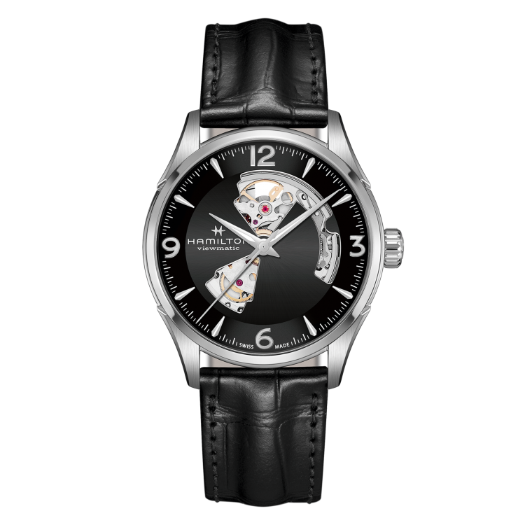 RELOJ JAZZMASTER OPEN HEART AUTO NEGRO