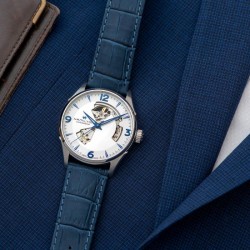 RELOJ AUTOMATICO AZUL HAMILTON JAZZMASTER